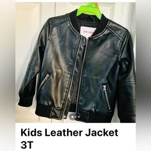 Brand new toddler faux leather jacket.
